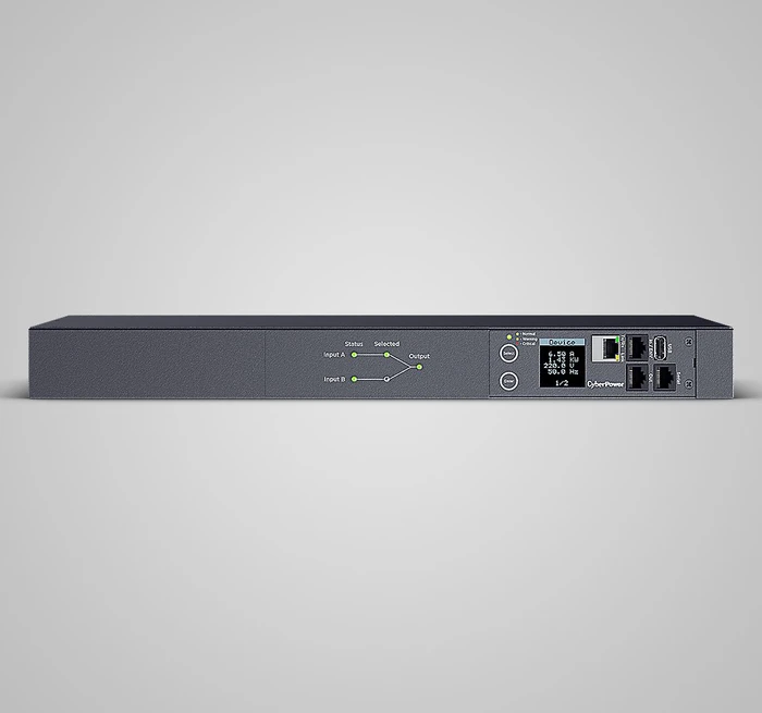 CyberPower Automatic Transfer Switch PDU, 1HE, 12-fach, 10A/240V, 3m