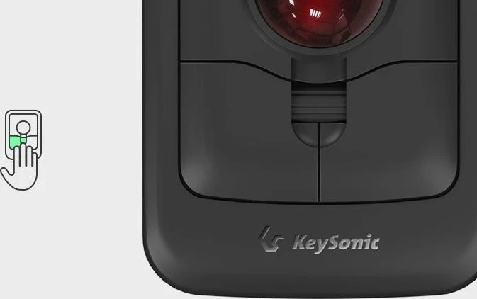 KeySonic KSM-4006-UT Trackball Mouse schwarz, USB-A