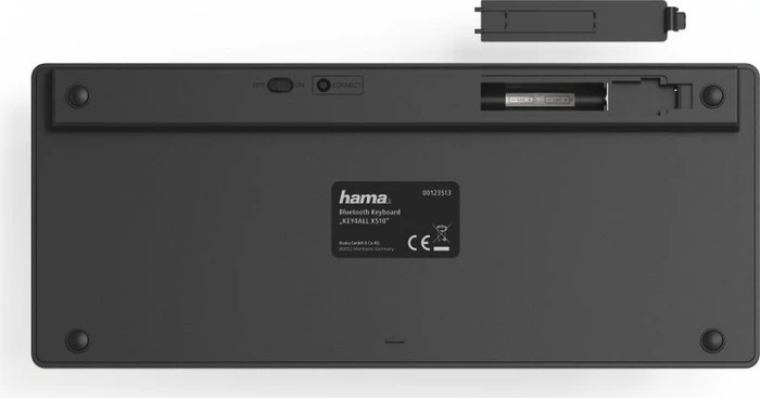 Hama KEY4ALL X510, schwarz, Bluetooth, DE