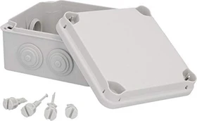 uniTEC AP-FR-Abzweigkasten IP65 108x108x64mm grau