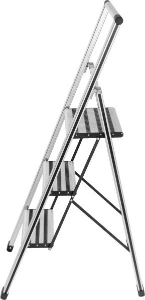 Wenko Aluminium Haushaltsleiter, 3 Stufen