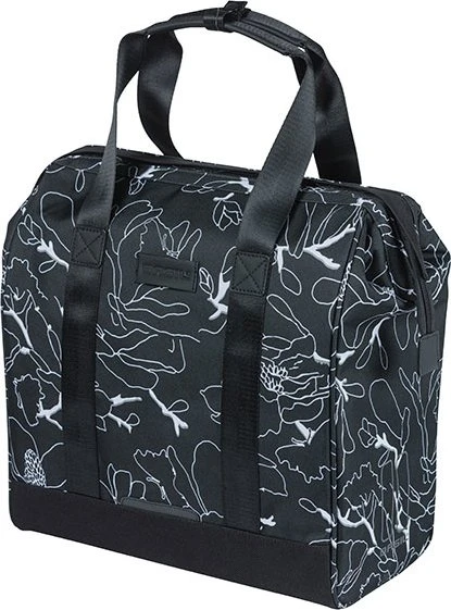 Basil Grand Shopper Flower Gepäcktasche schwarz