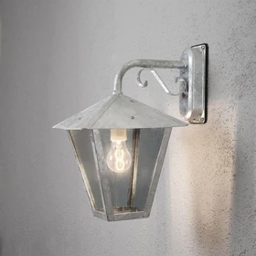 Konstsmide Benu E27 26cm Wandleuchte hängend silber