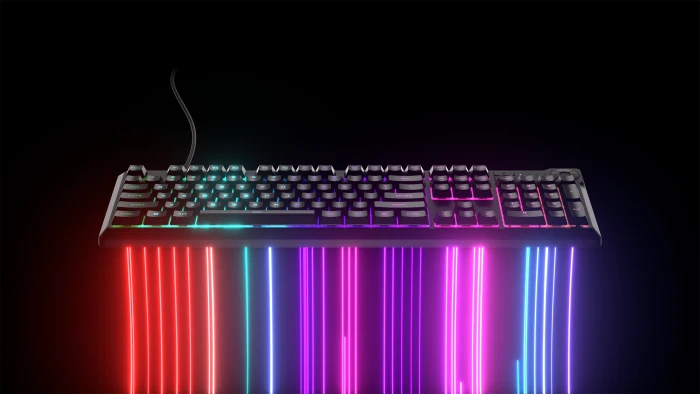 Corsair Gaming K55 CORE RGB, grau, USB, DE