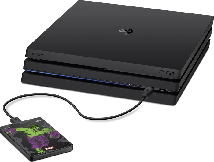 Seagate Game Drive for PlayStation - Marvel Avengers Limited Edition, 2TB, Hulk, USB 3.0 Micro-B