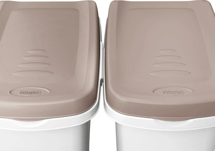 Kerbl Futtercontainer, 25l, weiß/braun (80831) – Bild 5 von 8