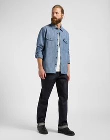 Lee 101 Heritage Workwear Relaxed Hemd langarm dark indigo (Herren)