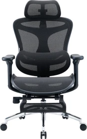 Sihoo Doro C300L Ergonomischer Bürostuhl mit Fußstütze, schwarz