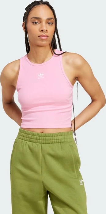 adidas Essentials Ribbed Funktionsshirt ärmellos semi pink glow (Damen)
