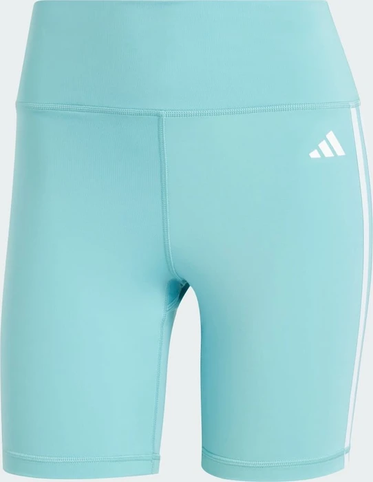 adidas Training Essentials 3-Streifen High-Waisted Hose kurz mint ton (Damen)