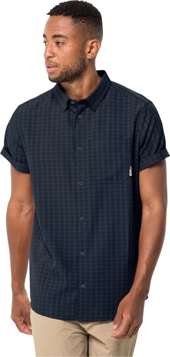 Jack Wolfskin El Dorado Hemd kurzarm night blue checks (Herren)