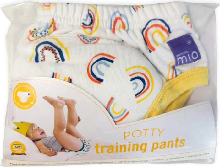 Bambino Mio Töpfchen Trainingswindel Regenbogenfarbe, 36+M, 1 Stück (TP3+ BOW)