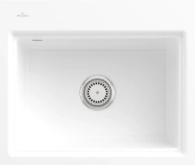 Villeroy & Boch Subway Style 60 S flat flächenbündig Becken mittig weiß alpin