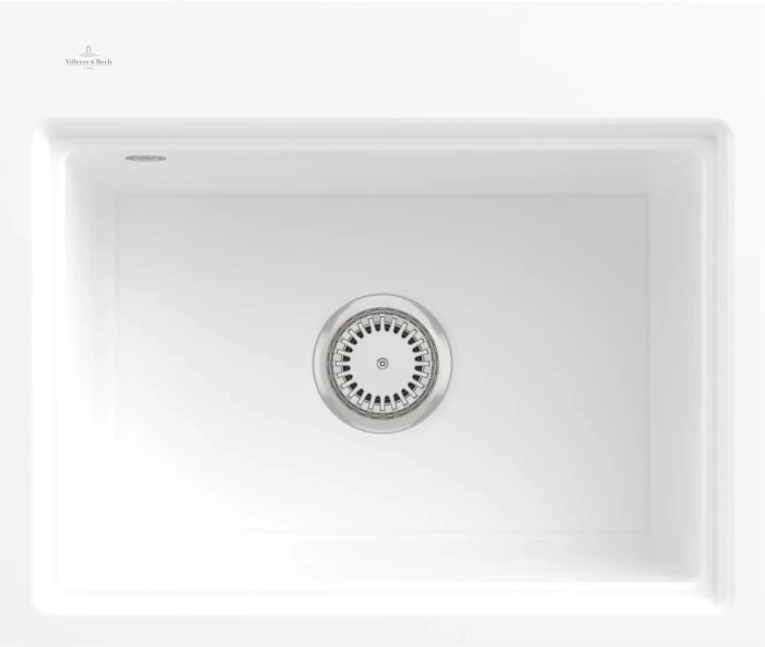 Villeroy & Boch Subway Style 60 S flat flächenbündig Becken mittig weiß alpin