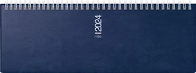 Brunnen Septant Wochenkalender 2024, 305x105mm, blau, 64 Blatt
