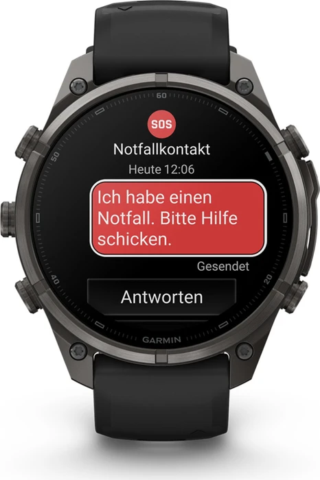 Garmin Fenix 9 Pro inReach 47mm carbon grey dlc titanium/black-pebble grey