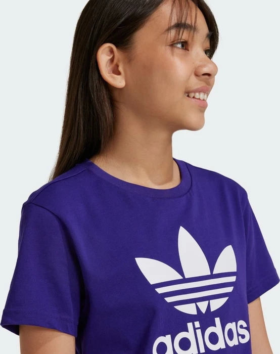 adidas Trefoil T-Shirt kurzarm collegiate purple (Junior)