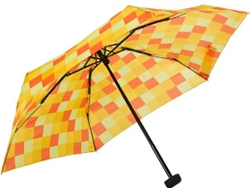 EuroSchirm Dainty Schirm gelb/orange kariert