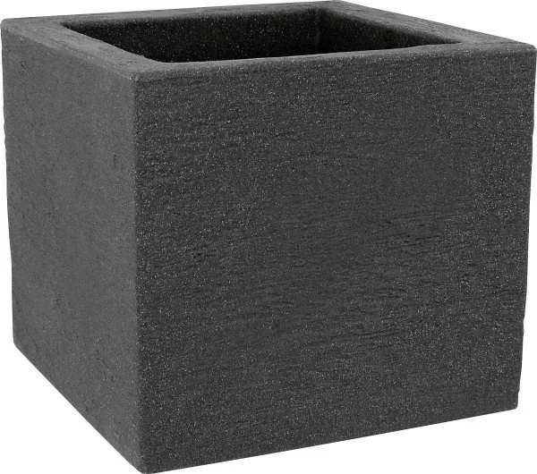 Geli Kubus Pflanztopf 30x30cm anthrazit
