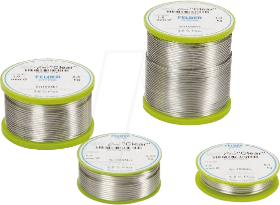 Felder ISO-Core Clear Sn100Ni+ Lötzinn 0.5mm, 250g