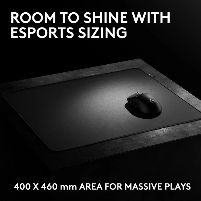 Logitech G Pro X Control Gaming Mousepad, 460x400mm, schwarz