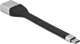 DeLOCK USB-C [Stecker] auf DisplayPort 1.2 [Buchse] Kabel 4K 60Hz schwarz, 140mm (86934)