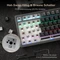 RK Royal Kludge M75 Wireless, grau/schwarz, LEDs RGB, hot-swap, RK BROWN, USB/Bluetooth, DE Vorschaubild