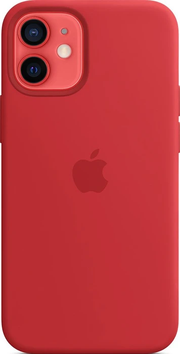 Apple Silikon Case mit MagSafe für iPhone 12 Mini rot