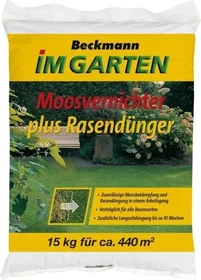 Beckmann Moosvernichter Plus Rasendünger, 10kg