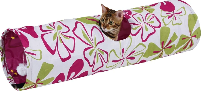 Kerbl Katzentunnel Flower, bunt (82638) – Bild 2 von 4