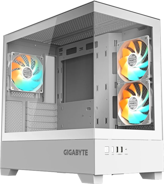 GIGABYTE C201 Panoramic Ice, Glasfenster