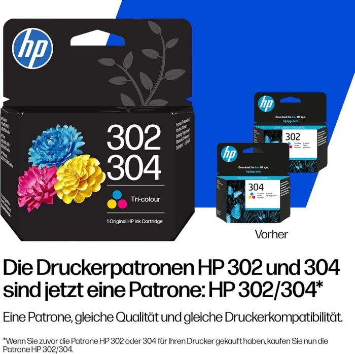 HP Druckkopf mit Tinte 302/304 Multipack