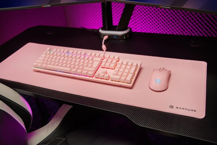 Rapture Cobra Wireless Gaming Maus rosa, USB