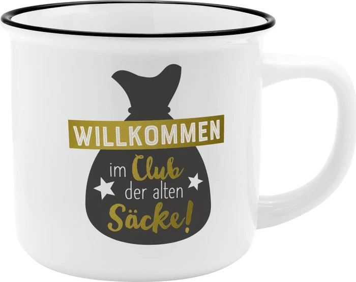 Sheepworld Kaffeebecher Willkommen im Club der alten Säcke 350ml