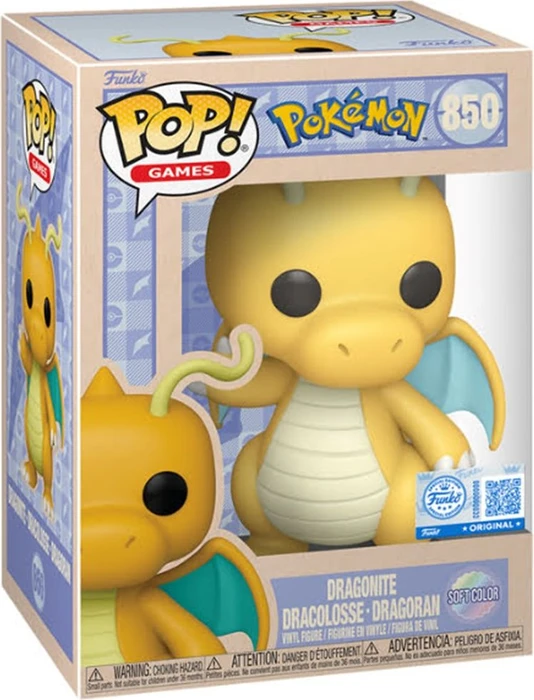 FunKo Pop! Games - Pokémon - Dragonite (Soft Color)