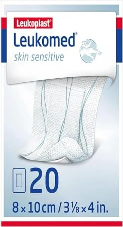 BSN medical Leukomed skin sensitive Pflaster steril, 5 x 7.2cm, 20 Stück