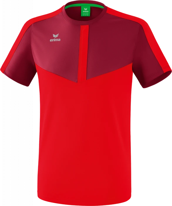 Erima Squad Funktionsshirt kurzarm bordeaux/rot (Herren)