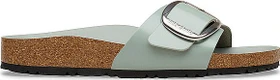 Birkenstock Madrid Big Buckle Naturleder Lack high shine pure sage (Damen)