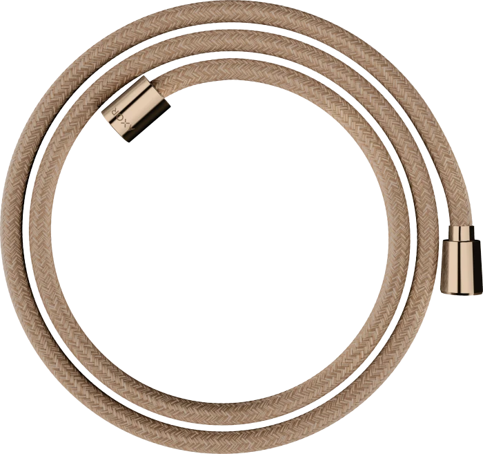 Hansgrohe AXOR ShowerSolutions Textilbrauseschlauch 1.60m mit konischer und zylindrischer Mutter polished red gold