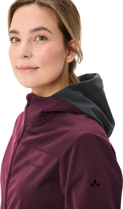 Vaude Qimsa Hooded Softshell Fahrradjacke cassis uni (Damen)