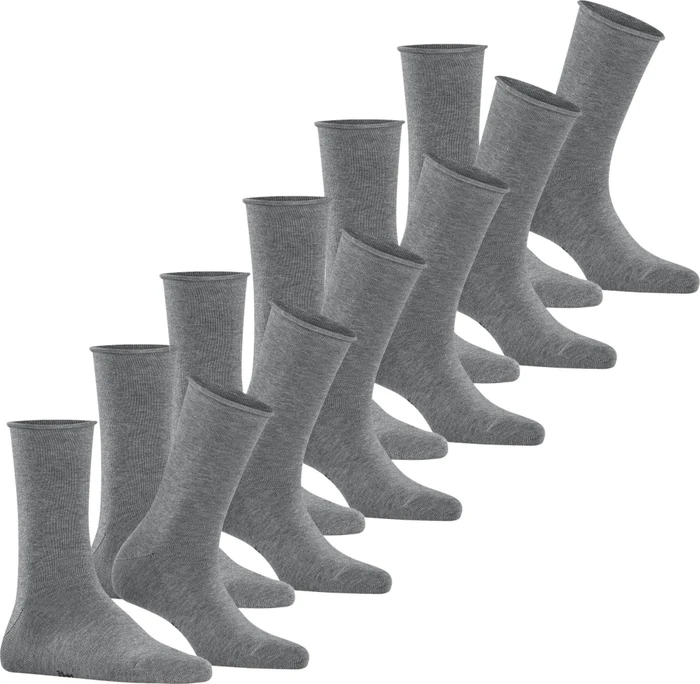 Falke Happy Socken light greymel., 6 Paare (Damen)