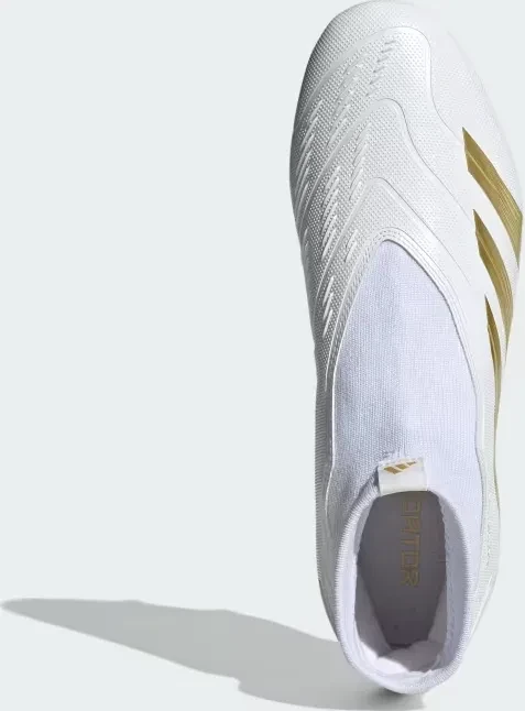 adidas Predator League Laceless FG cloud white/gold metallic/sandy beige met