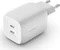 Belkin BoostCharge Pro USB-C-GaN-Ladegerät mit zwei Anschlüssen und PPS (65W) weiß Vorschaubild