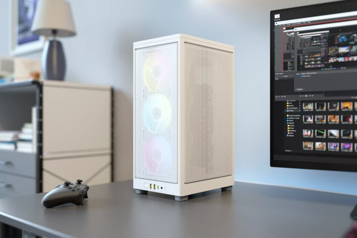 Corsair 2000D RGB Airflow, weiß, Mini-ITX