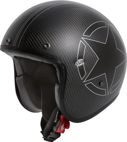 Premier Helmets Le Petit Star Carbon matt schwarz/weiß