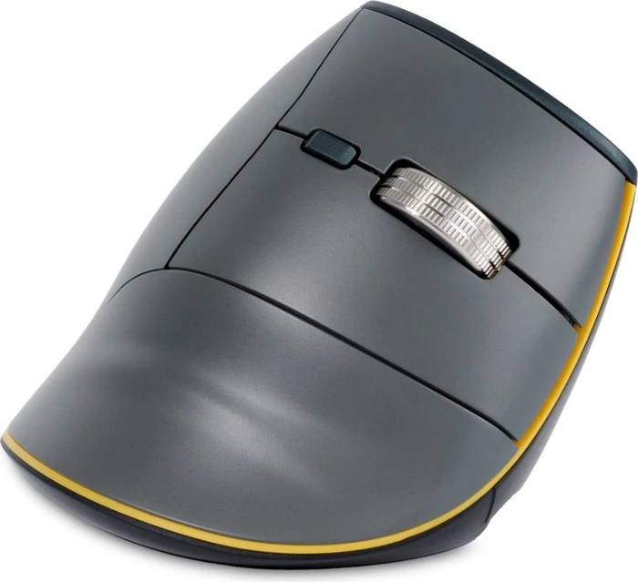 BakkerElkhuizen FastForward 3-Mode Vertical Mouse, dunkegrau, USB/Bluetooth