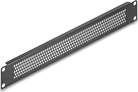DeLOCK 19" Blindpanel, gelocht, schwarz, 1HE