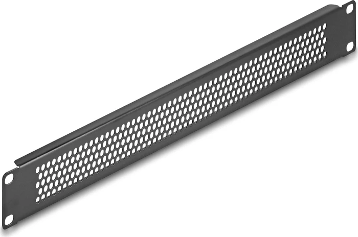DeLOCK 19" Blindpanel, gelocht, schwarz, 1HE