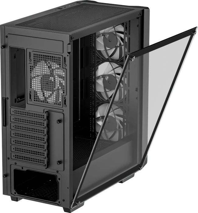 DeepCool CC560 [V2], schwarz, Glasfenster