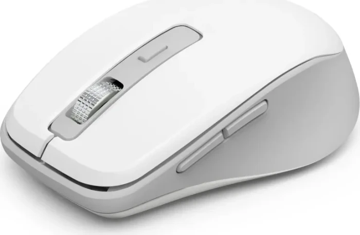 Hama WM-450 Silent Wireless Multi-Device Mouse weiß/grau, USB/Bluetooth